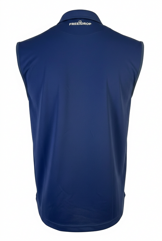 Sven Quilted Vest - Navy