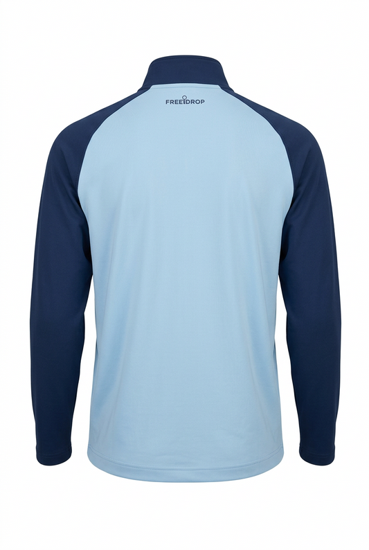 Martin Technical Quarter Zip Outerwear - Sky Blue