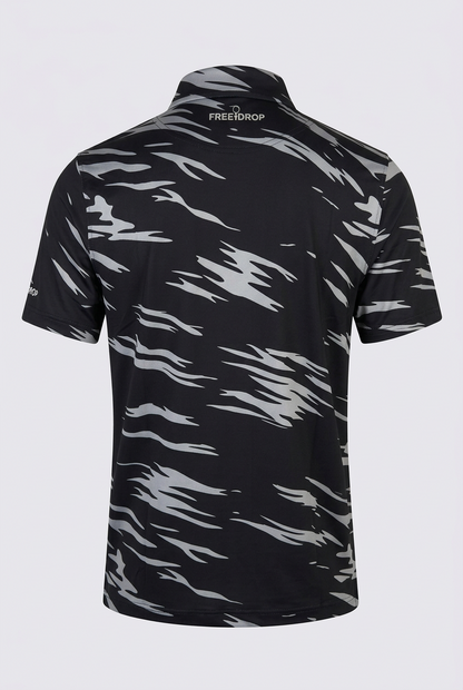 Blade Quarter Zip Polo - Black