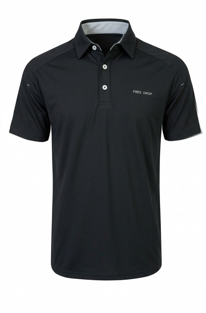 Jamo Fashion Plain Polo - Black