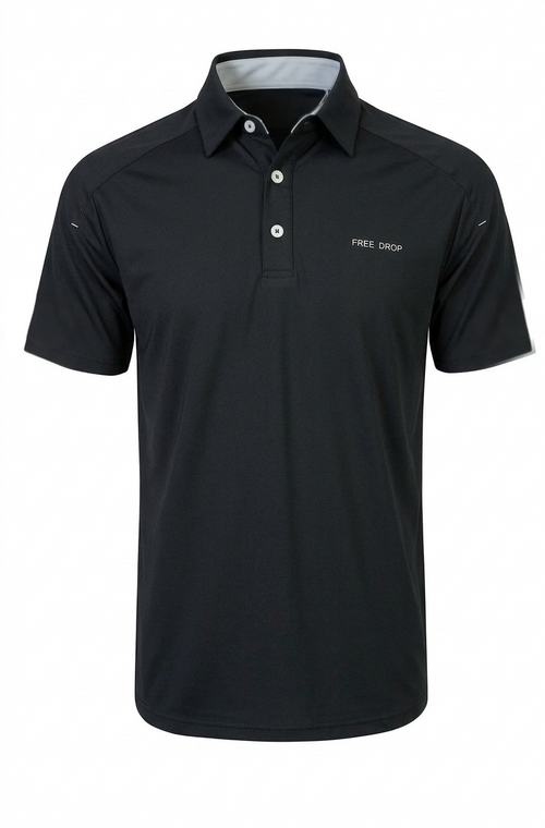 Jamo Fashion Plain Polo - Black