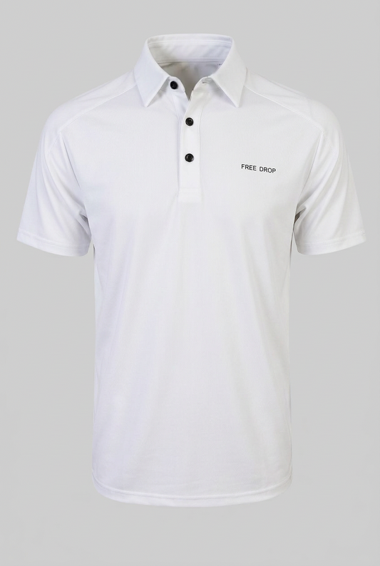 Jamo Fashion Plain Polo - White