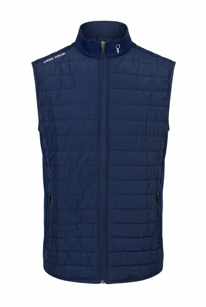 Sven Quilted Vest - Navy