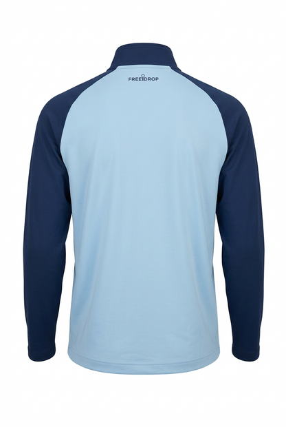 Martin Technical Quarter Zip Outerwear - Sky Blue